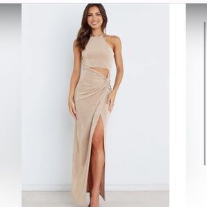 Gold Scarlett Maxi Dress